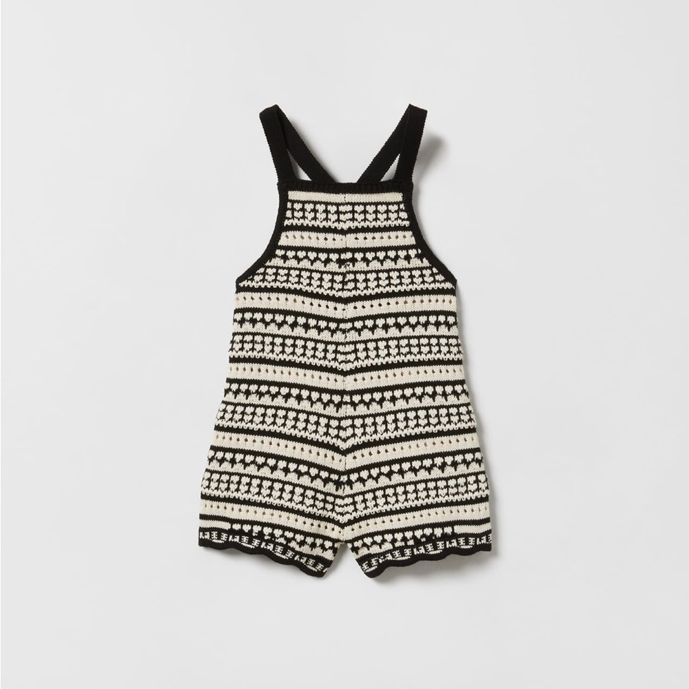 ZARA Girls Crochet Romper Size 5-6